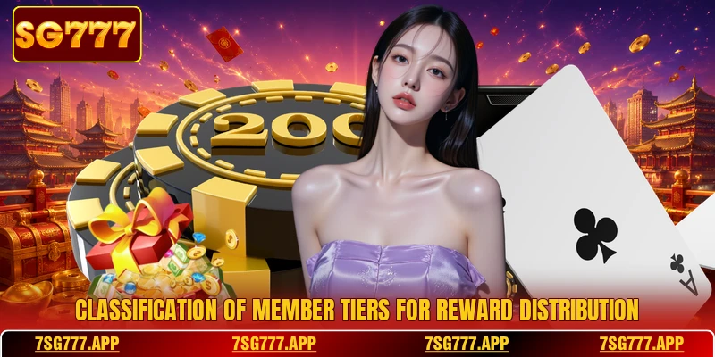 Classification of member tiers for reward distribution
