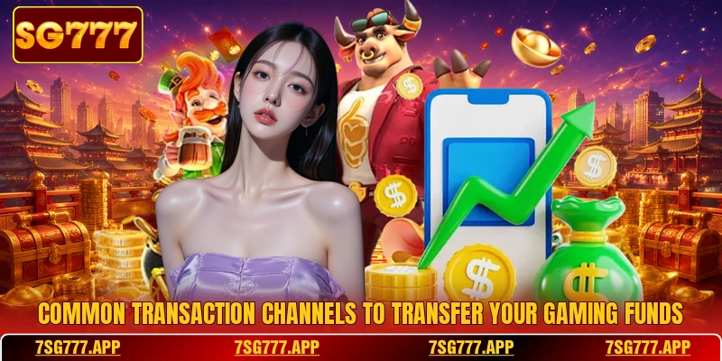 Common transaction channels to transfer your gaming funds