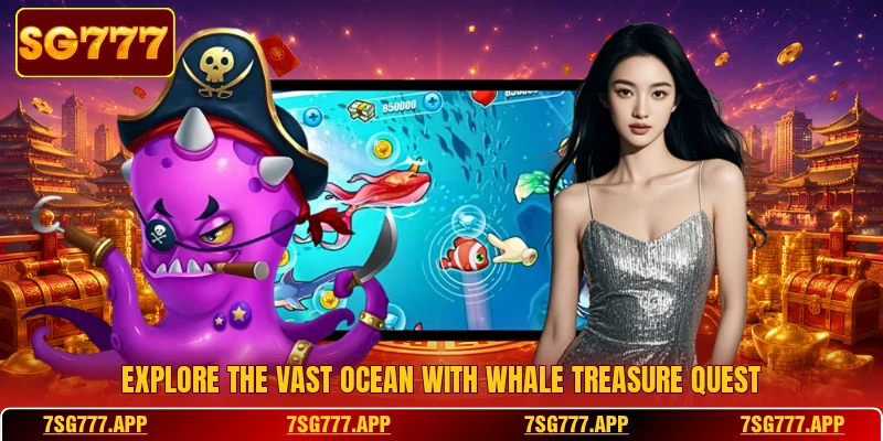 Explore the vast ocean with whale treasure quest